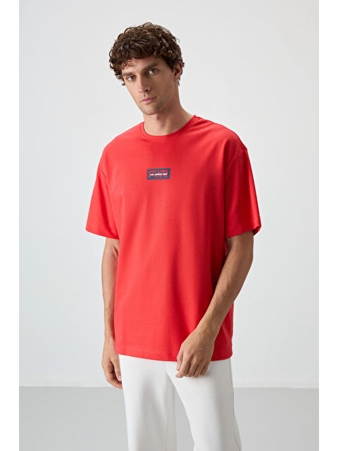 Air Jones Pamuklu Kalın Yüzeyi Dokulu  Fit  Baskılı Erkek Tişört - 88367 - S000160692-20045