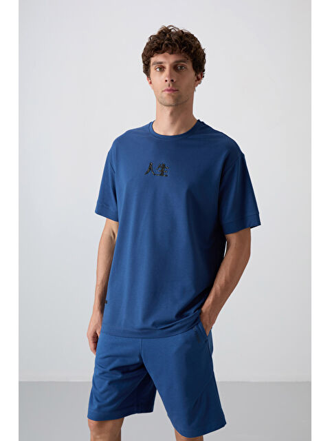 Tommylife Parlament Pamuklu Kalın Yumuşak Dokulu Oversize Fit Baskılı Erkek Tişört - 88342 - S000156989-29672