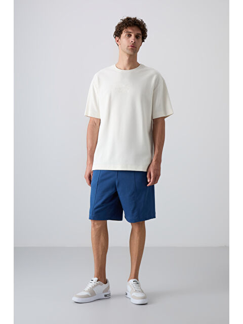 Tommylife Parlament Pamuklu Kalın Yumuşak Dokulu Comfort Fit Basic Erkek Şort - 81261 - S000157054-19393