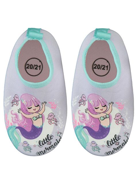 Civil Girls Deniz Kızı Baskılı Tabanlı 20- Deniz Ayakkabısı - Lila