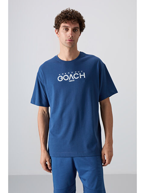 Tommylife Pamuklu Kalın Yumuşak Dokulu Oversize Fit Baskılı Erkek Tişört - 88329 - S000157030-17234