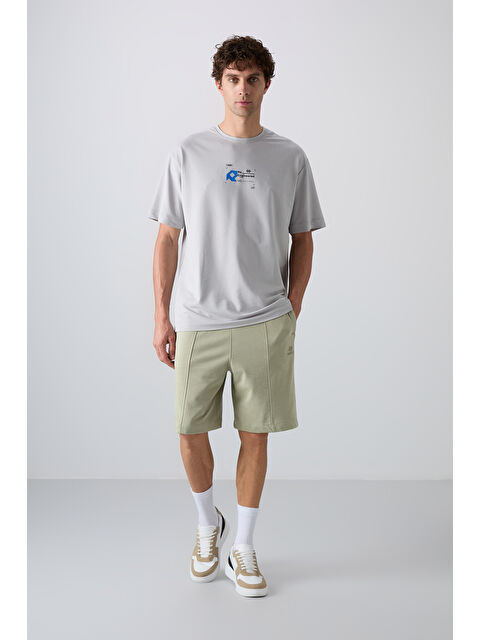 Tommylife Çağla Pamuklu Kalın Yumuşak Dokulu Comfort Fit Basic Erkek Şort - 81261 - S000157054-18194