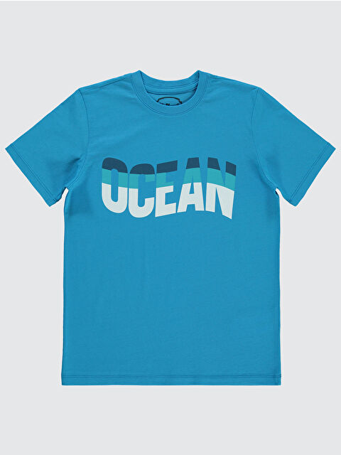 Civil Boys Erkek Çocuk Tişört 10-13 Yaş Koyu Turkuaz