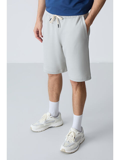 Tommylife Taş Pamuklu Kalın Yumuşak Dokulu Standart Fit Basic Erkek Şort  - 81275 - S000231625-25636