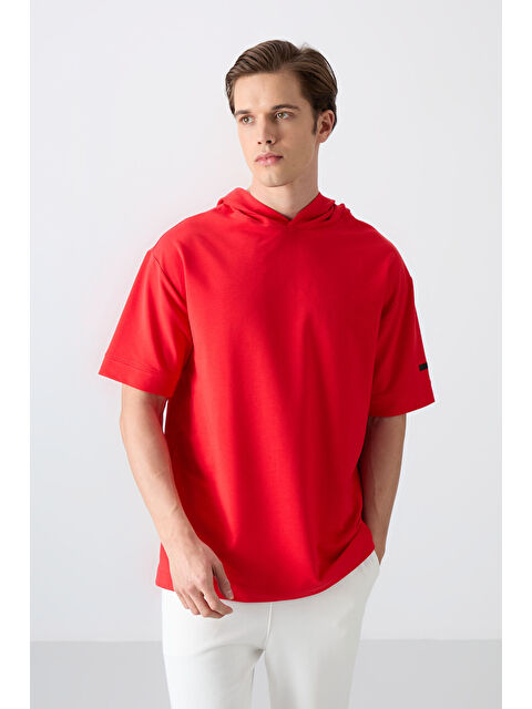 Tommylife Pamuklu Kalın Yumuşak Dokulu Oversize Fit Basic Erkek Tişört - 88352 - S000157025-20045