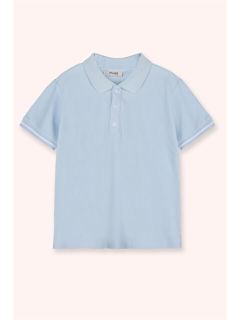 Panço Erkek Bebek Mavi Polo Yaka Tişört - S000449035-17234