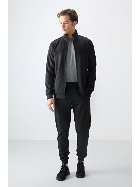 Air Jones Yüzeyi Dokulu Standart Fit Nakışlı Erkek Eşofman Takım - 85248 - S000191363-19351