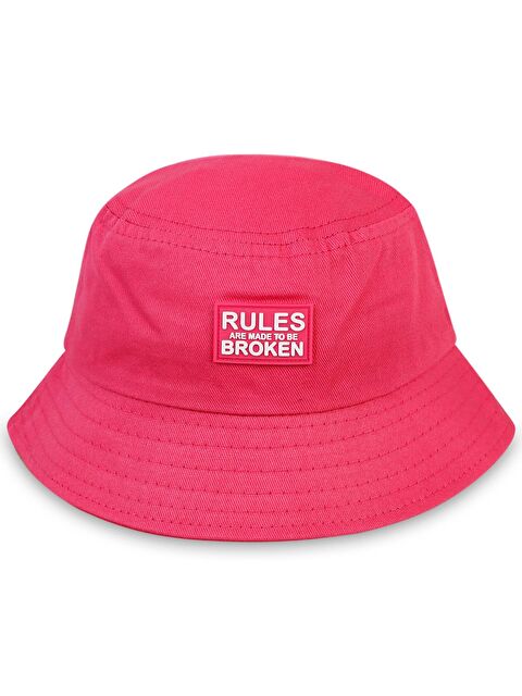 Civil Girls Motto 6-9 Yaş Çocuk Kız Maksi Şapka - Fusya