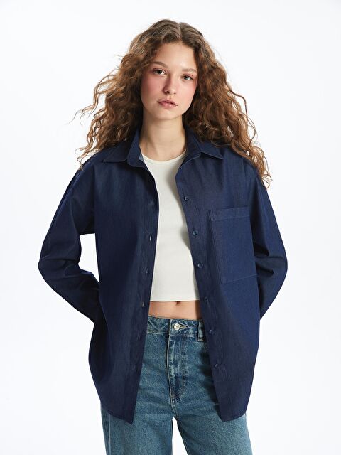 KOOR Mavi Gömlek Kadın Bg85