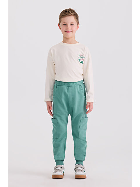 Panço Erkek Çocuk Yeşil Eşofman Altı - S000524481-18194