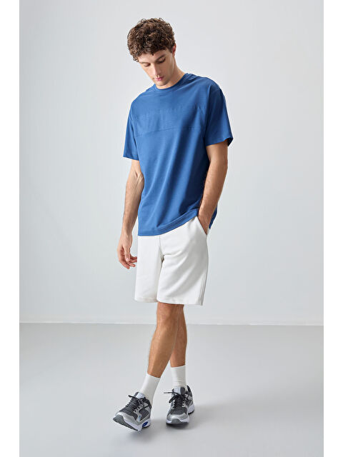 Air Jones Parlament Pamuklu Kalın Yumuşak Dokulu Oversize Fit Basic Erkek Tişört - 88378 - S000160656-19393