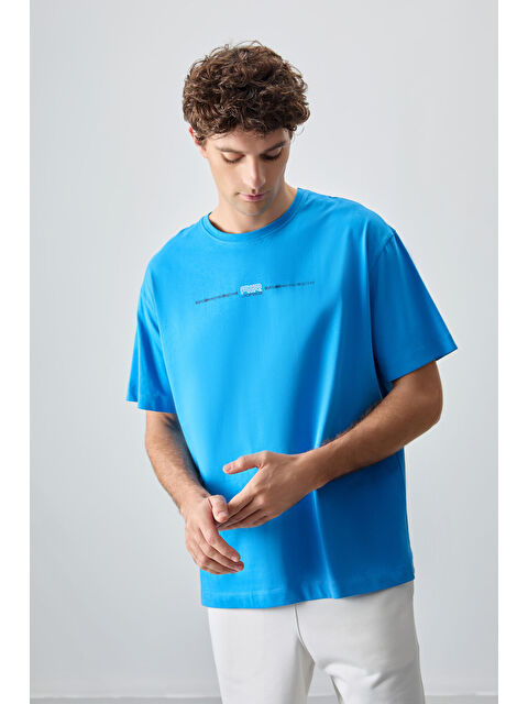 Air Jones %100 Pamuk Oversize Baskılı Erkek Tişört- 88357 - S000149724-20019