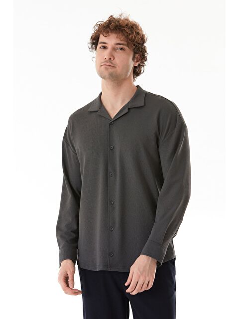 Fullamoda Basic Düğmeli Elastanlı Gömlek - S000400212-20600