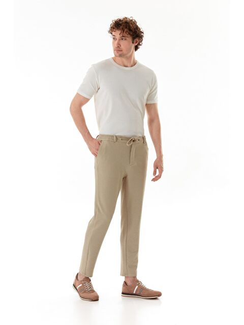 Fullamoda Waffle Kumaş Beli Bağlamalı Jogger Pantolon - S000380619-19928