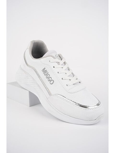 Muggo Happy Kadın Ortopedik Günlük Bağcıklı Şık Rahat Sneaker Spor Ayakkabı - S000057924-20063