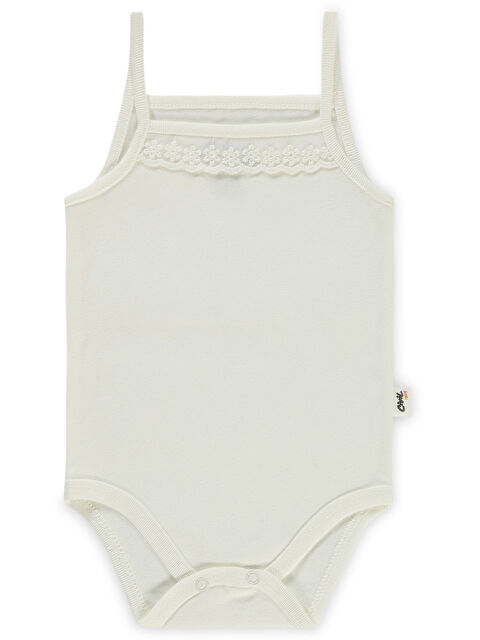 Civil Baby Kız Bebek Çıtçıtlı Badi 2-3 Yaş Ekru - S000331802-19965