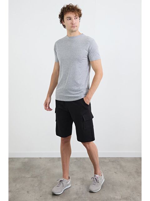 Fullamoda Beli Bağlamalı Kargo Cepli Şort