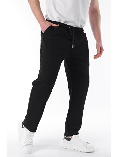 Madmext Siyah Beli Ayarlanabilir Eşofman Altı 6554 - S000273564-19351