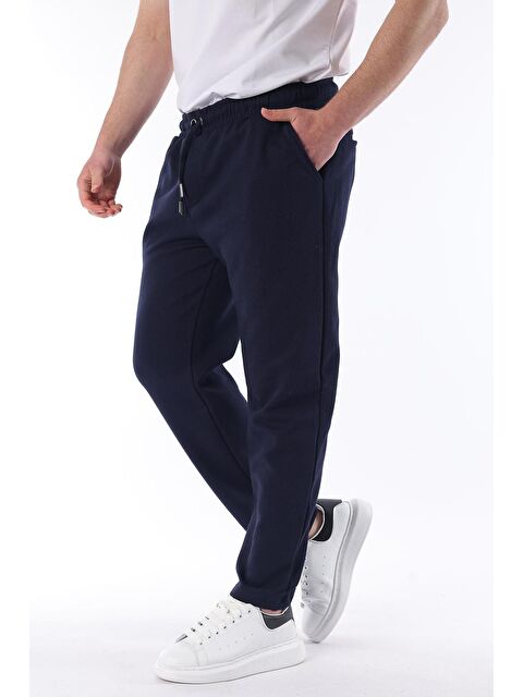 Madmext Lacivert Beli Ayarlanabilir Eşofman Altı 6554 - S000273564-21164