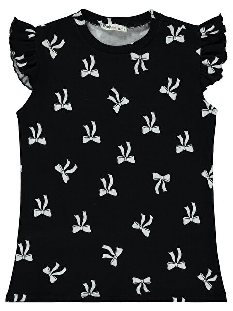 Civil Girls Kız Çocuk Tişört 10-13 Yaş Siyah