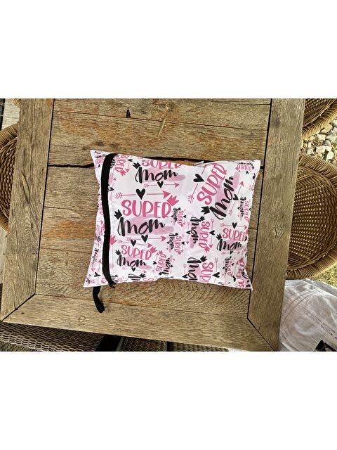 Yorni 37x30cm Super MOM Sıvı Geçirmeyen Çok Amaçlı Islak Mayo, Havlu, Kirli Terli Kıyafet Çantası, Torbası - S000219094-23173