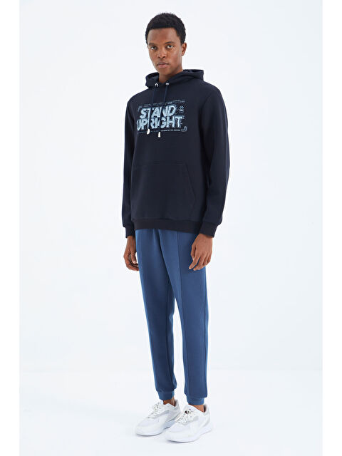 Tommylife Parlıament  Bağcıklı Ön Dikiş Detaylı  Standart  Kalıp  Erkek Jogger Eşofman Altı - 84994 - S000084587-17234