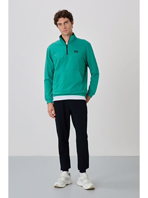 Air Jones Herbert Deniz Yeşil - Lacivert  Dik Yaka Eşofman Takım - 85233 - S000089504-37470