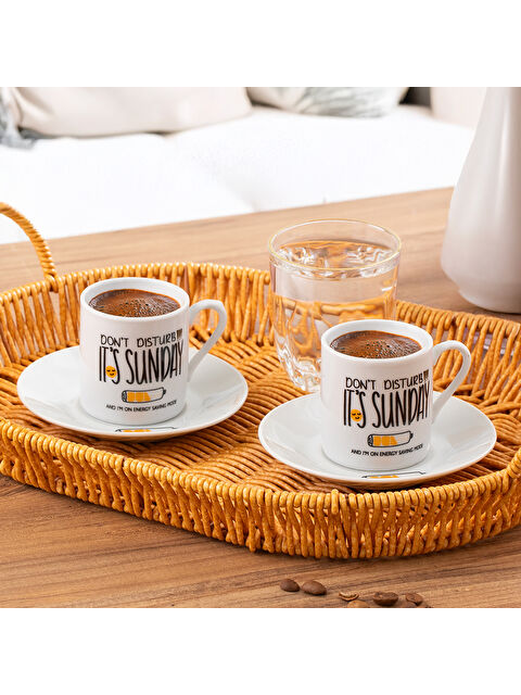 Porsima 08 Porselen 12 Parça Türk Kahve Fincan Takımı 90ml - S000374272-20063