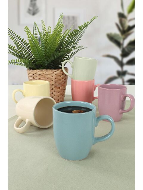 Keramika Mix Soft Bulut Kupa 9 CM 6 Adet - S000027319-23173