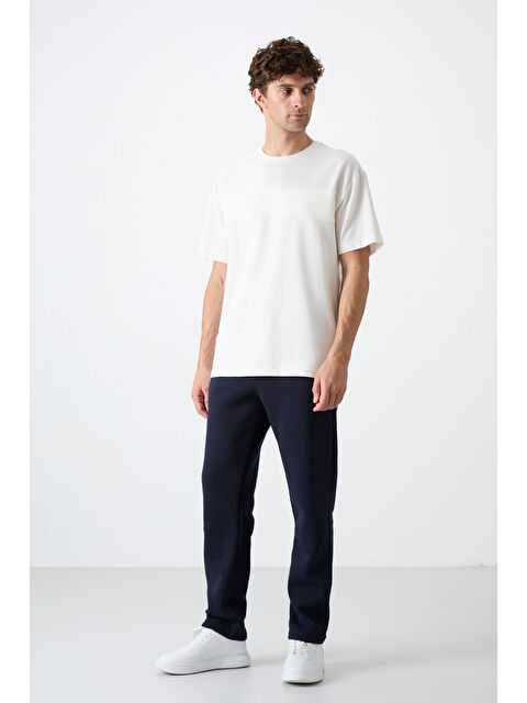 Air Jones Carlo Lacivert Fermuar Cepli Şardonlu Erkek Eşofman Alt - 84942 - S000083568-21164