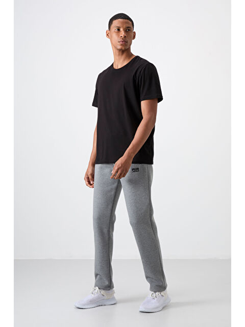 Air Jones Carlo Gri Melanj Fermuar Cepli Şardonlu Erkek Eşofman Alt - 84942 - S000083568-20600