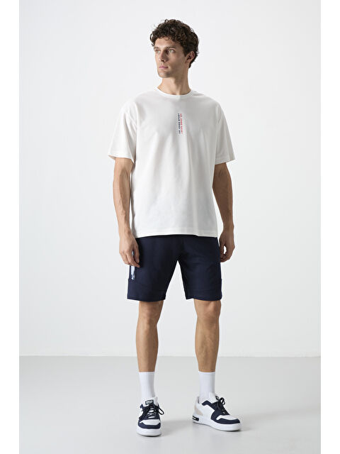 Air Jones Amos İndigo Baskılı Erkek Şort - 81246 - S000030837-23093