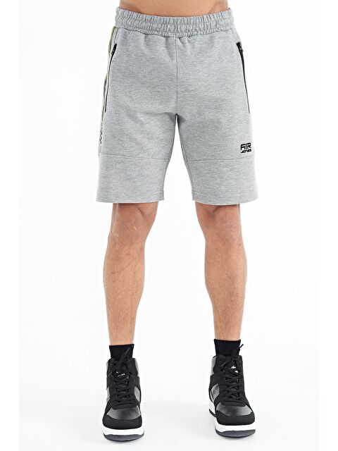 Air Jones Alec Gri Melanj Standart Kalıp Erkek Şort - 81243 - S000030916-74