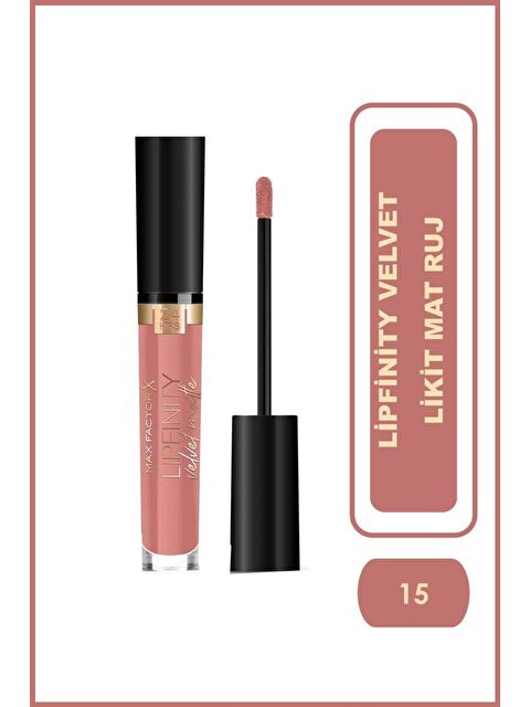 Max Factor Mat Ruj - Lipfinity Velvet Matte Rg Lipstick 015 Nude Silk 3.5Ml 17Iv 8005610629612 - S000336005-17308