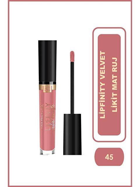 Max Factor Mat Ruj - Lipfinity Velvet Matte Rg Lipstick 045 Posh Pink 3.5Ml 17Iv 8005610629858 - S000335945-29707