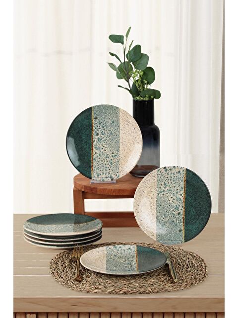 Keramika Colored Pasta Tabağı 20 Cm 6 Adet - S000027287-23173