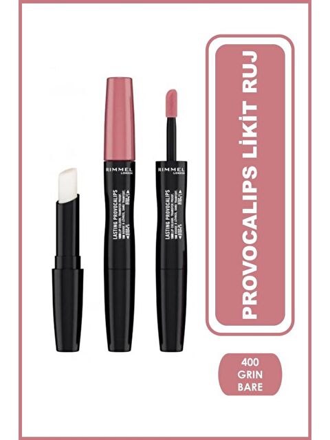 Rimmel London Provocalips Likit Ruj Grin & Bare It 400 - S000333282-37188
