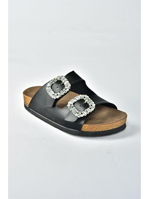 Fox Shoes K777604809 Siyah Kadın Terlik - S000052886-19351