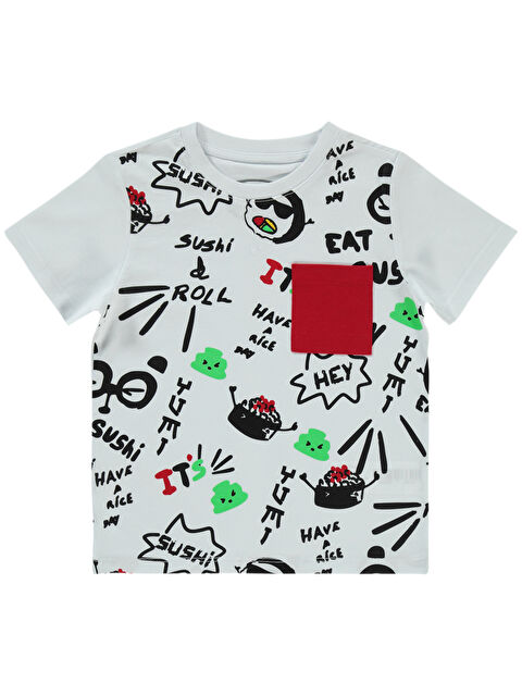 Civil Boys Erkek Çocuk Tişört 2-5 Yaş Beyaz - S000364677-20063