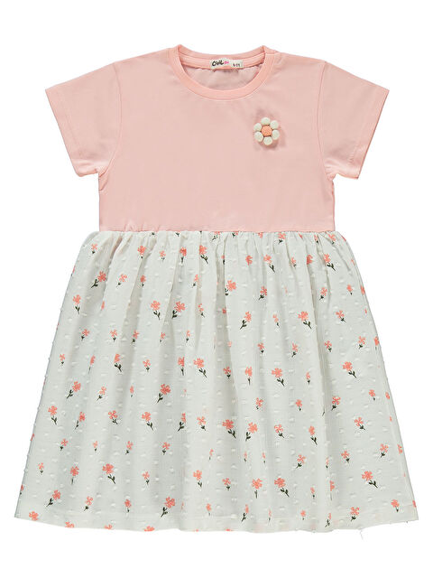 Civil Girls Kız Çocuk Elbise 6-9 Yaş Pembe