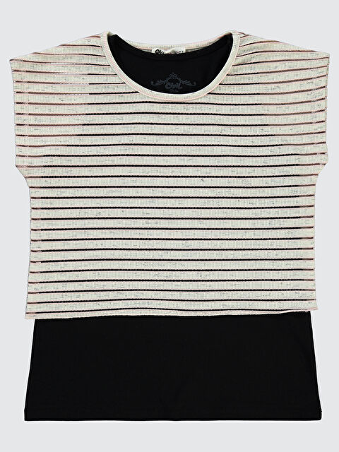 Civil Girls Kız Çocuk Tişört 10-13 Yaş Siyah