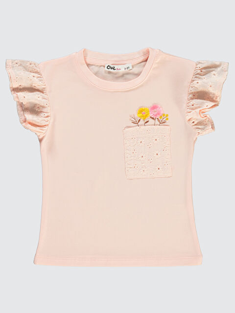 Civil Girls Kız Çocuk Tişört 2-5 Yaş Somon