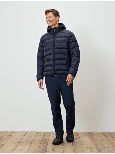 Tchibo Erkek Kapitone Şişme Mont, Mavi - S000486010-17234