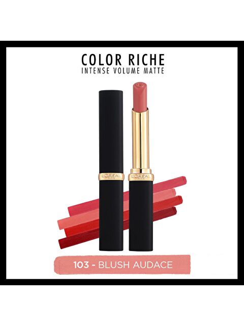 L'Oreal Paris Color Riche Intense Volume Matte Ruj - 103 Blush Audace - S000103838-20024