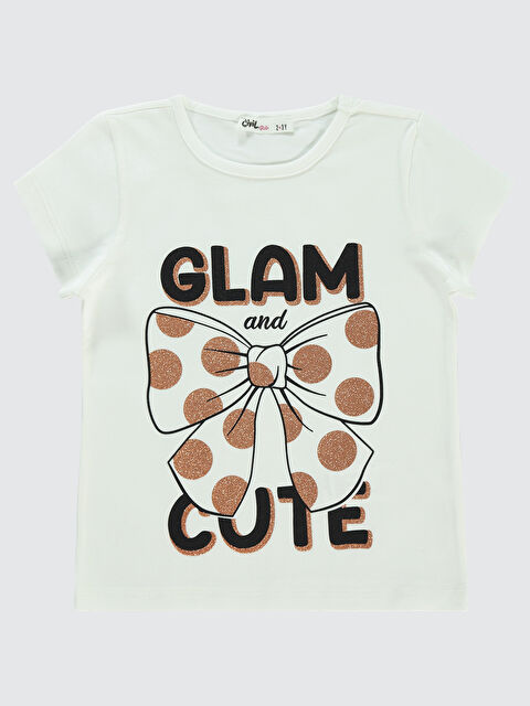 Civil Girls Kız Çocuk Tişört 2-5 Yaş Ekru - S000199755-19965