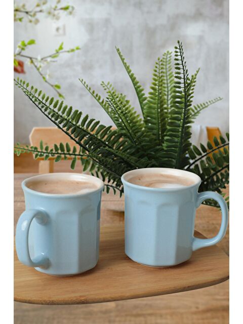 Keramika Mavi / Krem Herakles Kupa 9 Cm 6 Adet - S000033567-17437