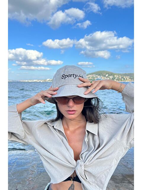 For You Moda Sporty Nakışlı Safari Şapka - S000033572-25636