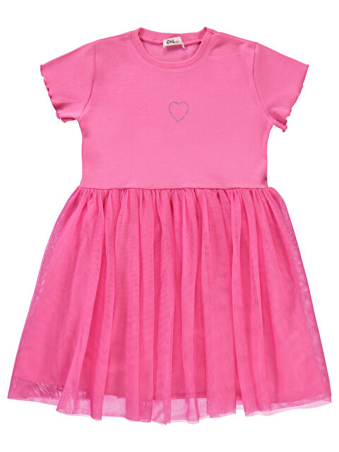 Civil Girls Kız Çocuk Elbise 6-9 Yaş Fuşya - S000381962-18686