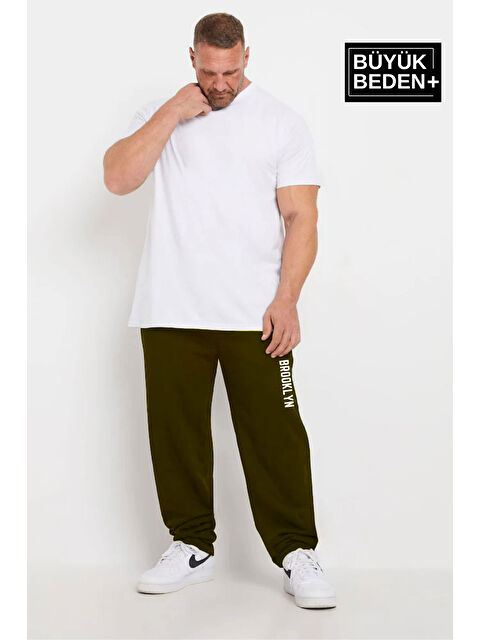 Süperlife Brooklyn Baskılı İnce Erkek Büyük Beden Eşofman Altı SPR25BEA54 - S000345574-18547