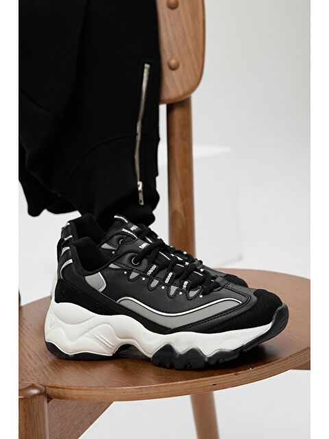 TONNY BLACK Kadın Siyah Beyaz Spor Ayakkabı Tb7040 - S000007444-19351